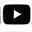 Icono de YouTube en blanco y negro